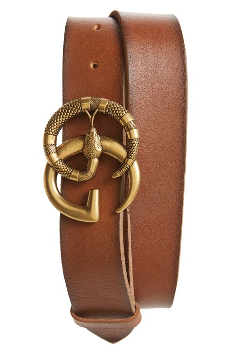 gucci snake buckle belt brown|real Gucci belt buckle.